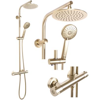 Shower set REA Bliss brush gold