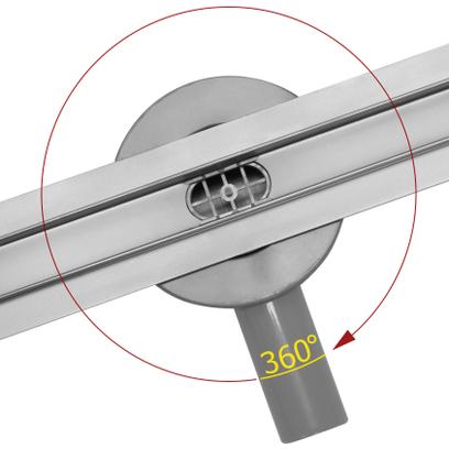 Drain linéaire Rea Neo Slim Pro Nickel Brush INOX 50