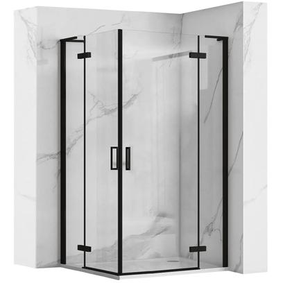 Kabina Prysznicowa REA Hugo Double Black 90x100