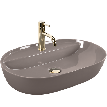 Umywalka REA Aura 61 Beige Shiny