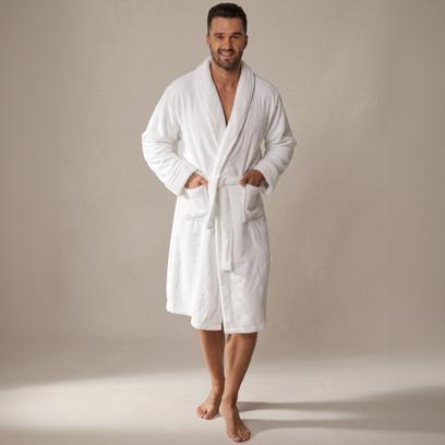 Szlafrok Męski King White S/M
