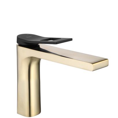 Waschbeckenarmatur REA Soul Gold mat black low
