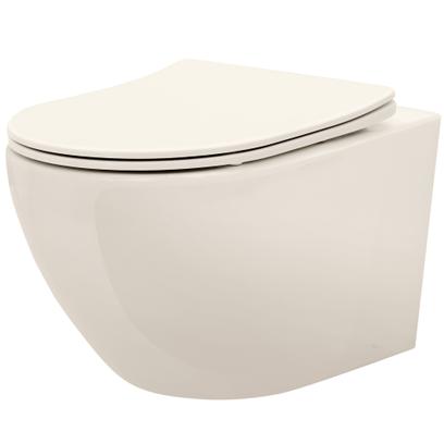 Misa WC podwieszana REA Carlo Mini Rimless Ecru