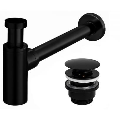 Сифон REA Black Mat