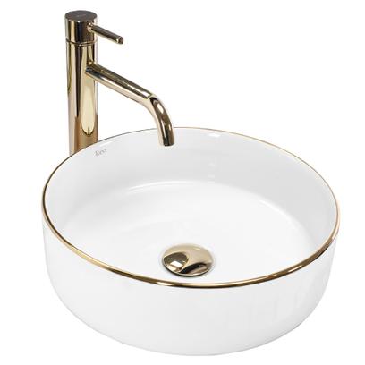 Countertop Basin Rea Sami Gold Edge