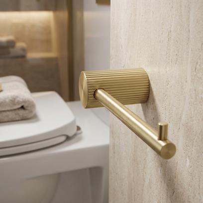 Поставка за тоалетна хартия 64105 SOLO Brush Gold