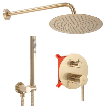 Shower system REA Lungo Gold Matt + BOX