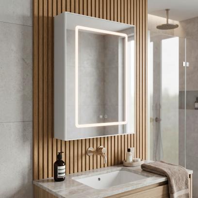 LED mirror cabinet Rea Zenit 70x50cm