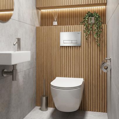 Stelaż zestaw podtynkowy K011A-Q do mis WC z przyciskiem HD Satin