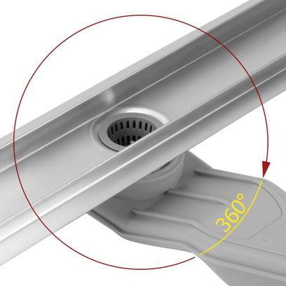 Linear drainage REA Neox Superflow BRUSH NICKEL 50