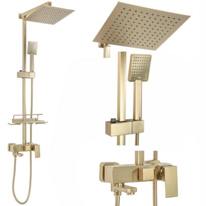 Shower set REA JACK BRUSHED GOLD
