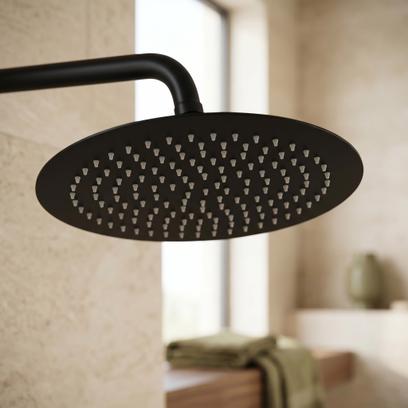 Кръгла душ глава REA JS-P014B 25cm Black