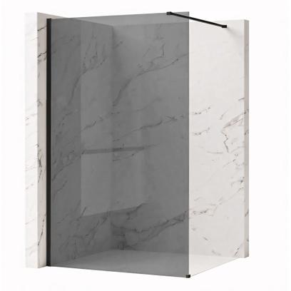 Pared de la ducha Rea Flexi Grey / Black 140