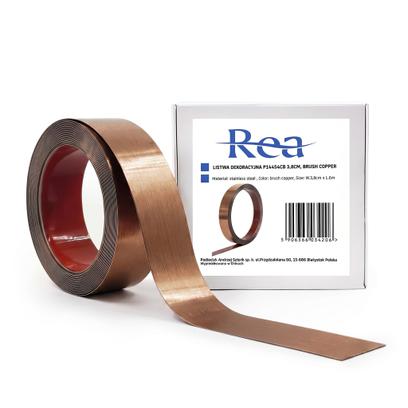 Самозалепваща декоративна лайсна Rea P14454CB 3,8cm Brush Copper