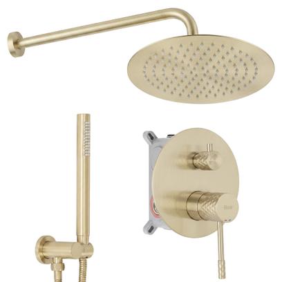 Душ система за вграждане Rea Lungo Diamond Brush Gold + BOX