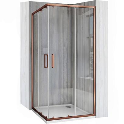 Duschkabine Rea City 90x90 Brush Copper