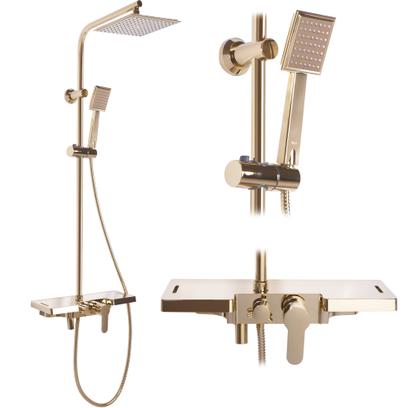 Shower set Rea Bravo Gold