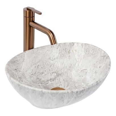 Countertop washbasin REA Sofia Light Stone