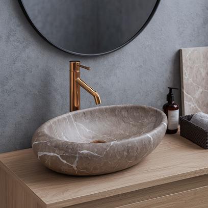 Countertop Basin Rea Roxy B Stone NATURE