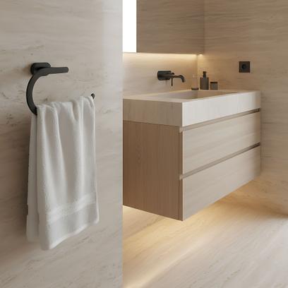 Porte-serviette Ring 110 Til Black