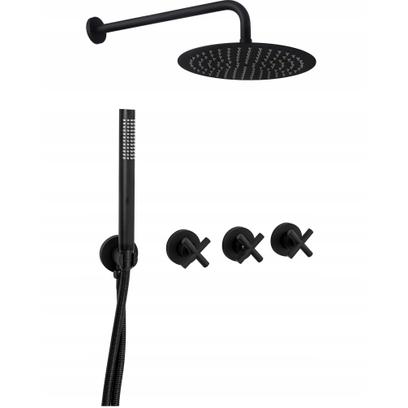 Shower system REA EXIT Black
