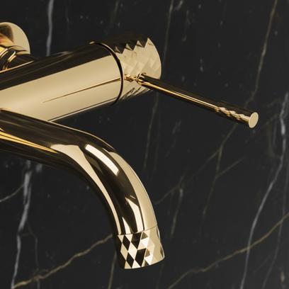 Wannenarmatur Rea Lungo Diamond Gold