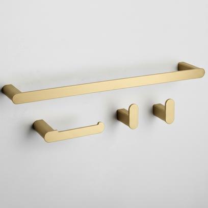 Ensemble d’accessoires de salle de bain Mati Brush Gold 4 pièces