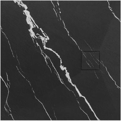 Duschtasse Magnum CARRARA BLACK 90x90