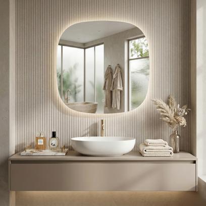 LED Spiegel 70x70cm TOP