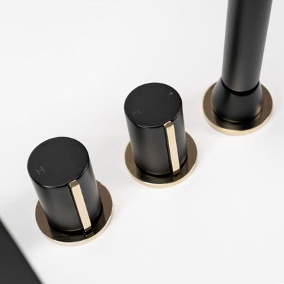 Wannenarmatur Rea ICON Black Matt