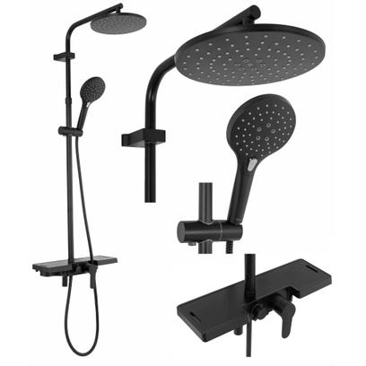 Shower set REA SANTOS Black