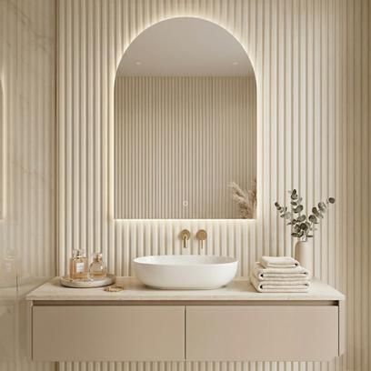Mirror LED 90x60cm TOP-1