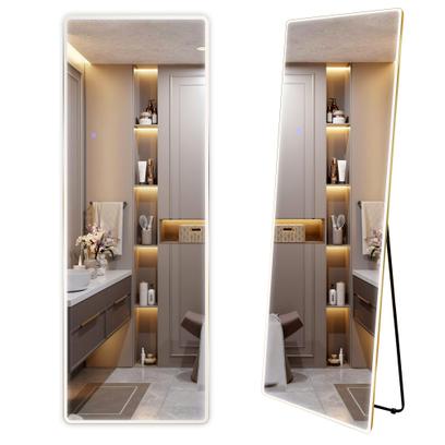 LED wandspiegel Classico 60x170cm Brush Gold
