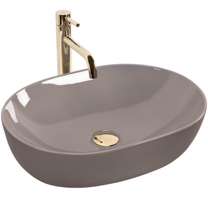 Umywalka nablatowa Rea Lisa Beige Shiny