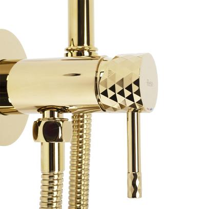 Bateria Bidetowa REA Lungo Loop Diamond Złota
