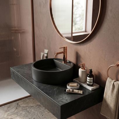 Waschbeckenarmatur Rea Lungo Copper low