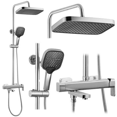 Shower set Rea Arlo Brush Nickle