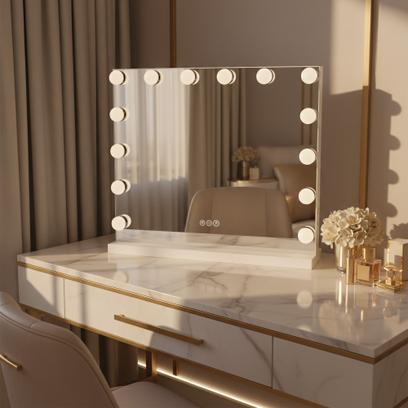 LED Spiegel HOLLYWOOD White