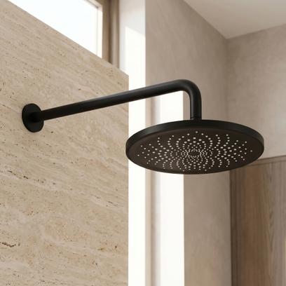Round rain shower REA JS-021B Black