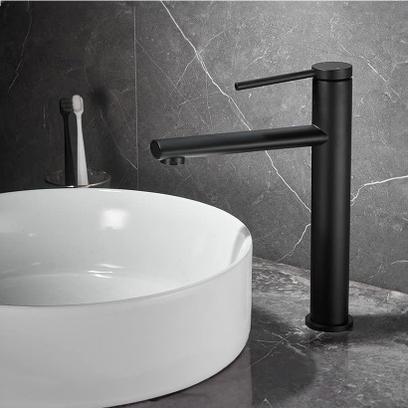Waschbeckenarmatur Rea Oval Black High