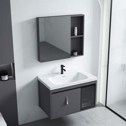 Súprava kúpeľňového nábytku s umývadlom Paris 60cm Grey