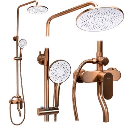 Shower set REA DROP Brush Copper