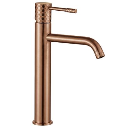 Robinet de lavabo Rea Lungo Diamond Brush Copper High