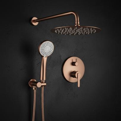 Shower system Rea Ontario Brush Copper + BOX