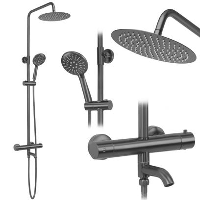 Thermostatic shower system Rea Lungo Titan
