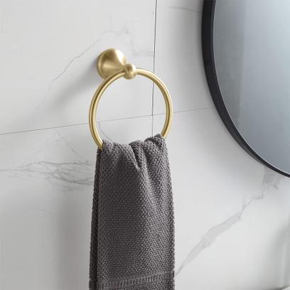 Kúpeľňový vešiak Brush Gold 332867 RETRO