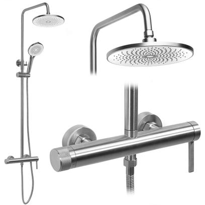 Shower set Rea Rivo Brush Nickel