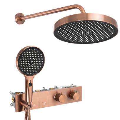 Душ система за вграждане Rea Uni Brush Copper + BOX