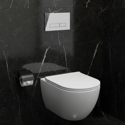 Stelaż zestaw podtynkowy K011A-Q do mis WC z przyciskiem HD Chrom