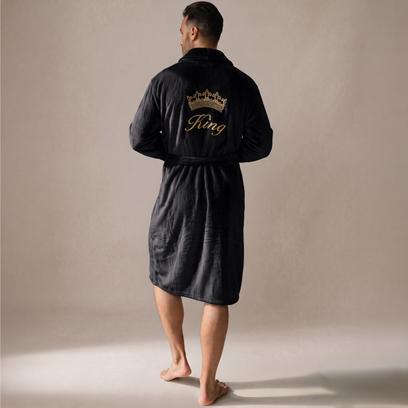 Халат MEN King Black collar